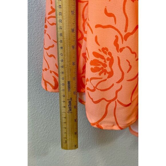 NWT Hello Molly Magic Feeling Orange Dreams Puff Sleeve Mini Dress Medium - Picture 11 of 13